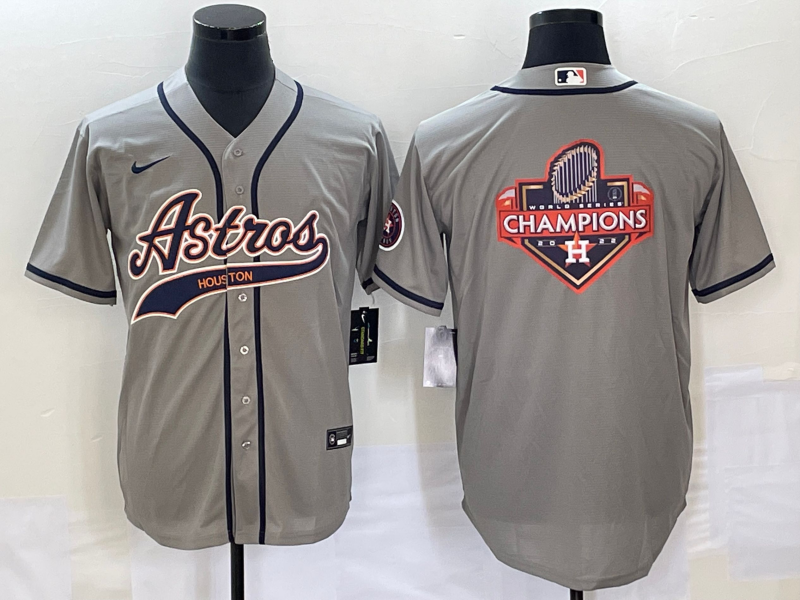 Men's Houston Astros Gray Jersey Joint Edition